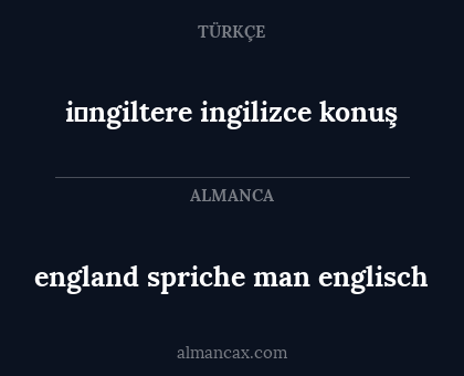 england spriche man englisch - i̇ngiltere ingilizce konuş