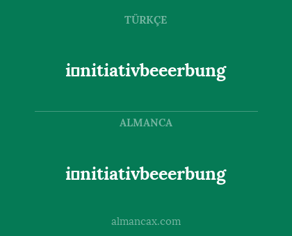 i̇nitiativbeeerbung - i̇nitiativbeeerbung
