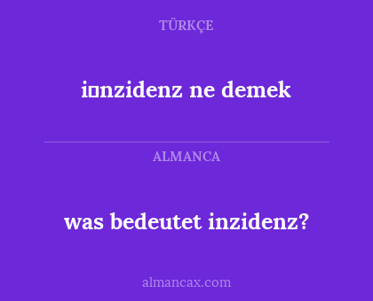 i̇nzidenz ne demek - was bedeutet inzidenz?