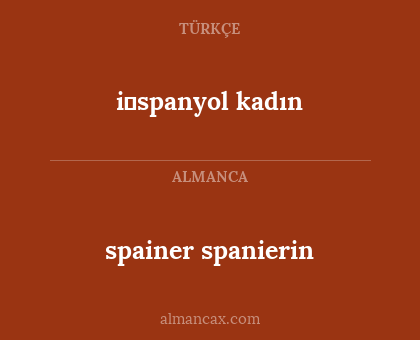 spainer spanierin - i̇spanyol kadın