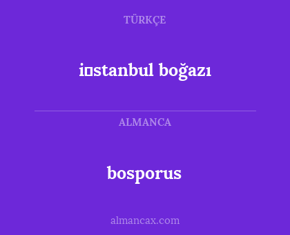 i̇stanbul boğazı - bosporus