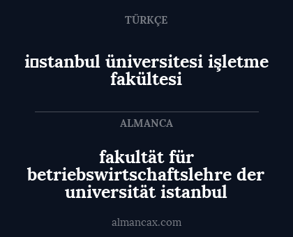 fakultät für betriebswirtschaftslehre der universität istanbul - i̇stanbul üniversitesi işletme fakültesi