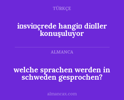 welche sprachen werden in schweden gesprochen? - i̇svi̇çrede hangi̇ di̇ller konuşuluyor