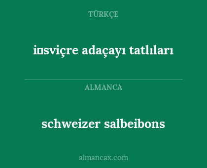 schweizer salbeibons - i̇sviçre adaçayı tatlıları