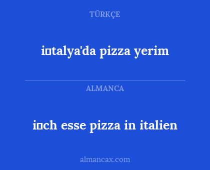 i̇ch esse pizza in italien - i̇talya'da pizza yerim
