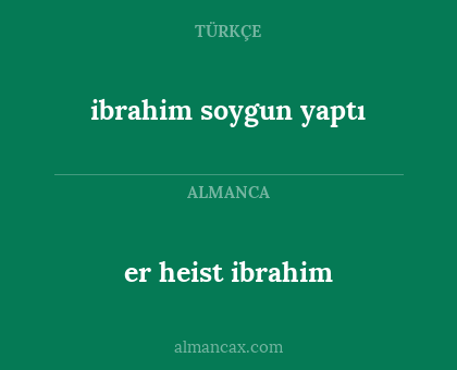 er heist ibrahim - ibrahim soygun yaptı