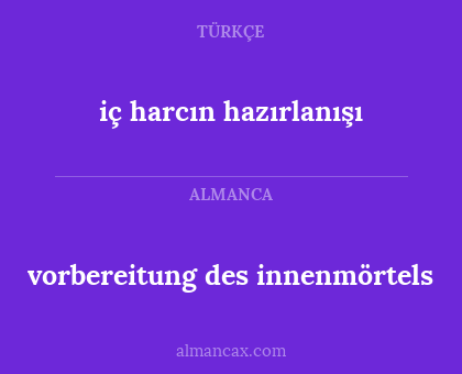 vorbereitung des innenmörtels - iç harcın hazırlanışı