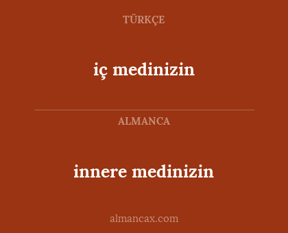 innere medinizin - iç medinizin