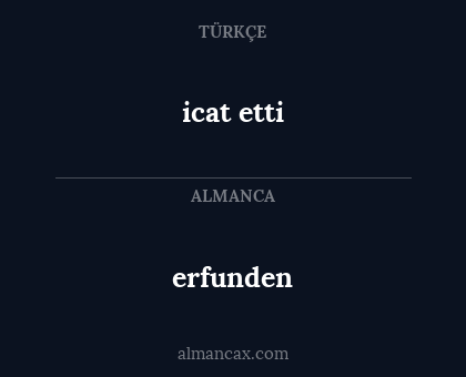 erfunden - icat etti
