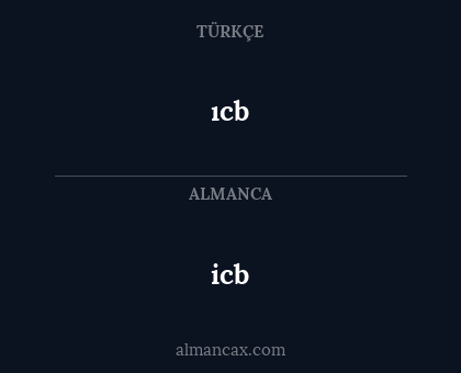 ıcb - icb