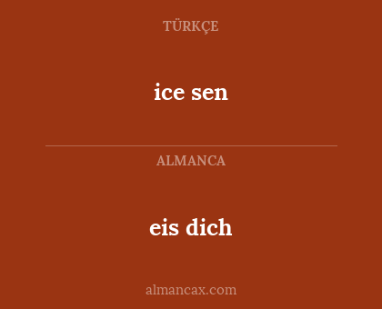 ice sen - eis dich