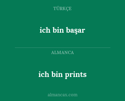 ich bin prints - ich bin başar