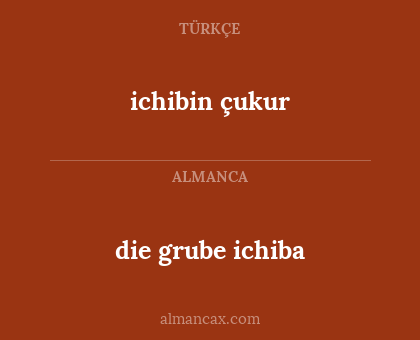 die grube ichiba - ichibin çukur