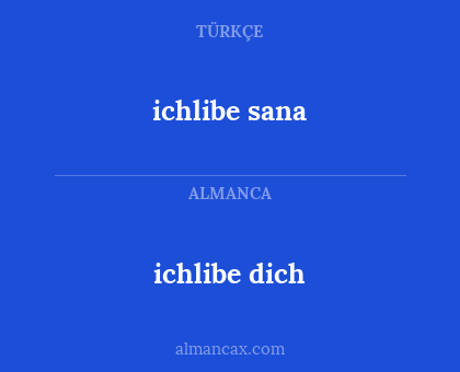 ichlibe sana - ichlibe dich