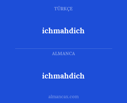 ichmahdich - ichmahdich