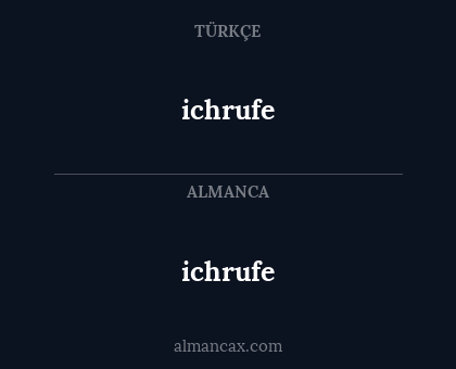 ichrufe - ichrufe