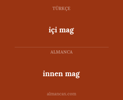 innen mag - içi mag