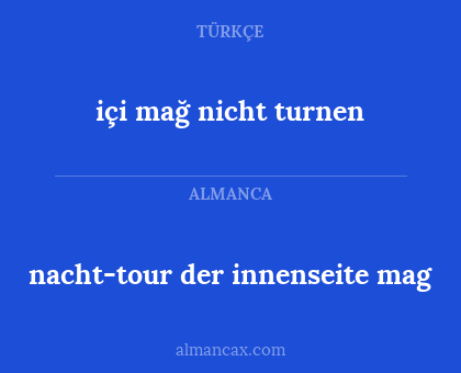 içi mağ nicht turnen - nacht-tour der innenseite mag