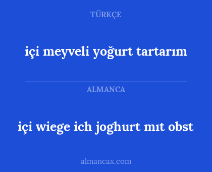 içi meyveli yoğurt tartarım - içi wiege ich joghurt mıt obst