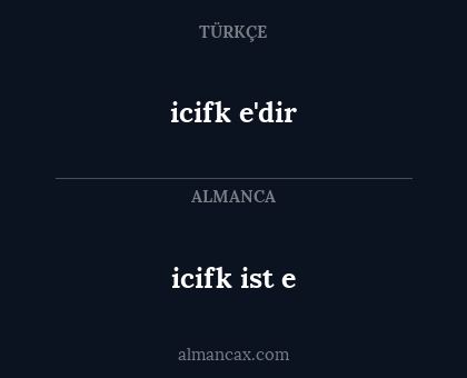 icifk e'dir - icifk ist e