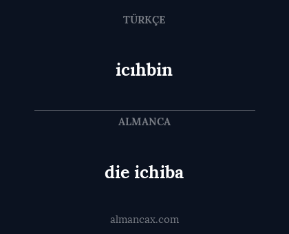 die ichiba - icıhbin