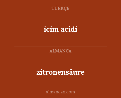 zitronensäure - icim acidi