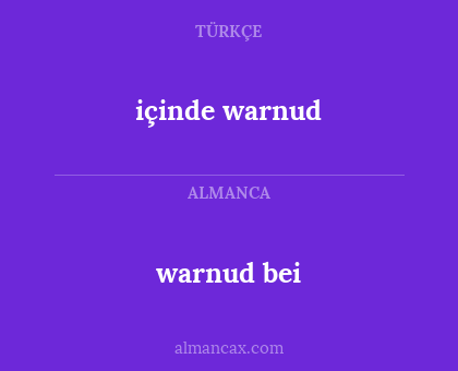 içinde warnud - warnud bei