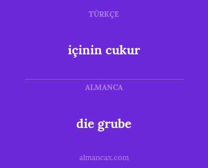 die grube - içinin cukur