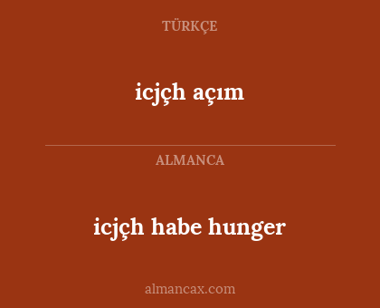 icjçh habe hunger - icjçh açım