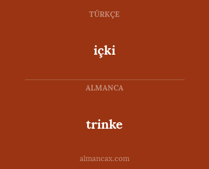 içki - trinke