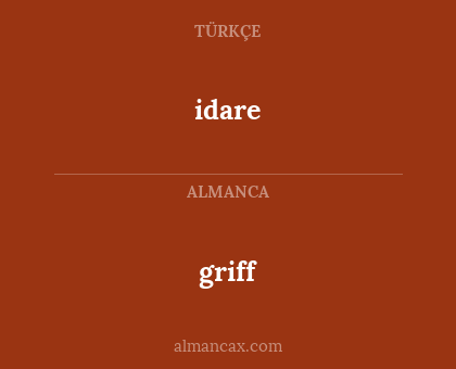 idare - griff