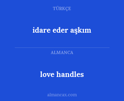 love handles - idare eder aşkım