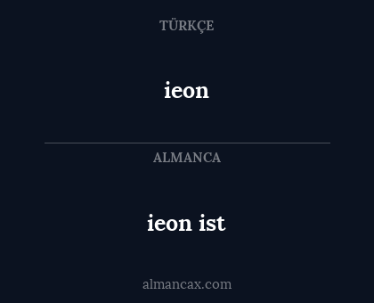ieon ist - ieon