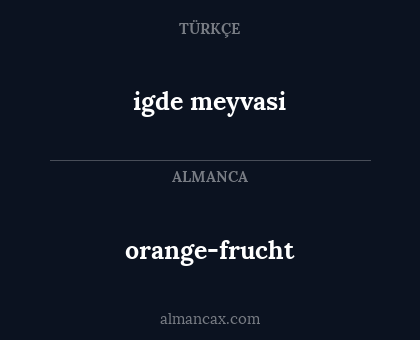 orange-frucht - igde meyvasi