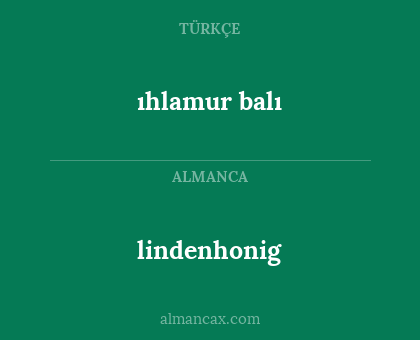 lindenhonig - ıhlamur balı