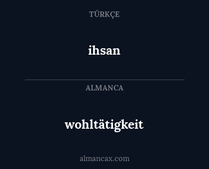 ihsan - wohltätigkeit