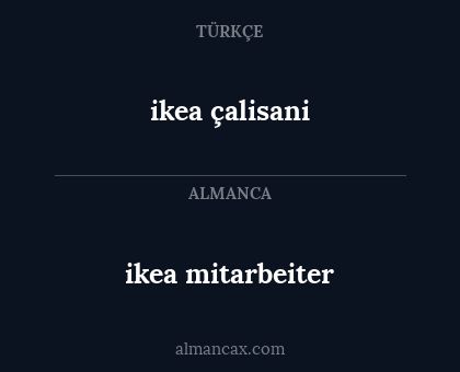 ikea mitarbeiter - ikea çalisani