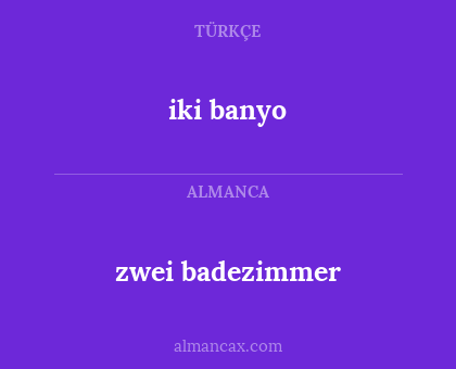zwei badezimmer - iki banyo