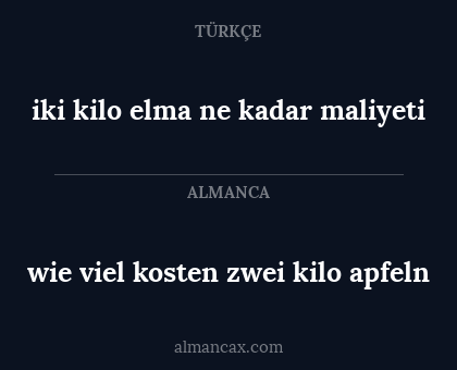 iki kilo elma ne kadar maliyeti - wie viel kosten zwei kilo apfeln