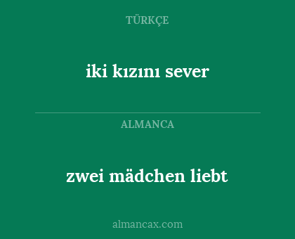 zwei mädchen liebt - iki kızını sever