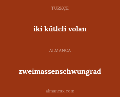 zweimassenschwungrad - iki kütleli volan