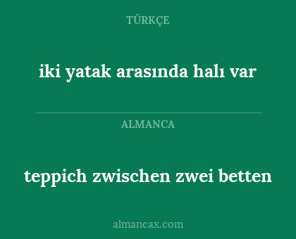 iki yatak arasında halı var - teppich zwischen zwei betten