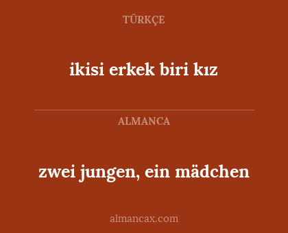 zwei jungen, ein mädchen - ikisi erkek biri kız