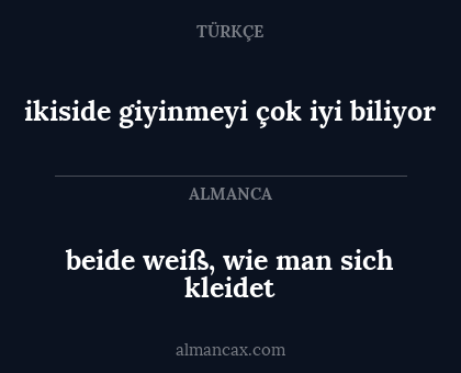 ikiside giyinmeyi çok iyi biliyor - beide weiß, wie man sich kleidet
