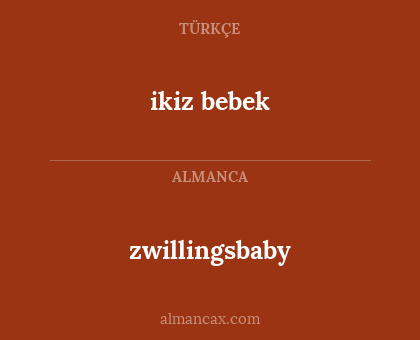 zwillingsbaby - ikiz bebek