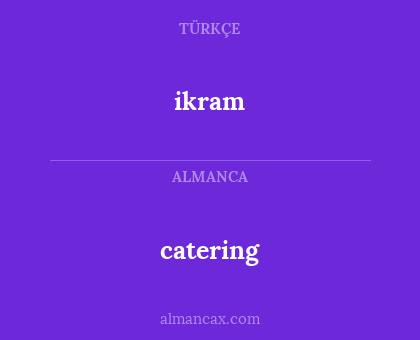 catering - ikram