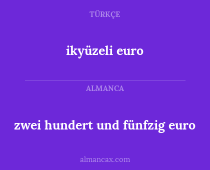 ikyüzeli euro - zwei hundert und fünfzig euro