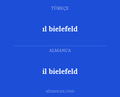 il bielefeld - ıl bielefeld
