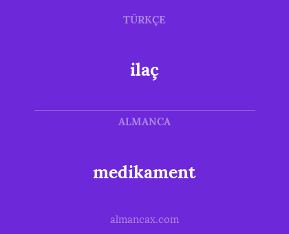 ilaç - medikament
