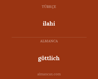 göttlich - ilahi
